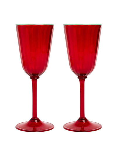 La DoubleJ Rainbow wine glasses (set of 2) at Collagerie