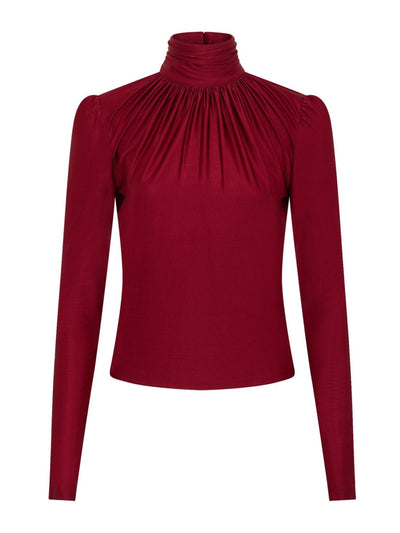 Rabanne High-neck draped top at Collagerie