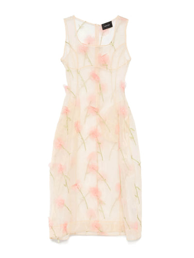 Simone Rocha Sculpted carnation midi dress at Collagerie