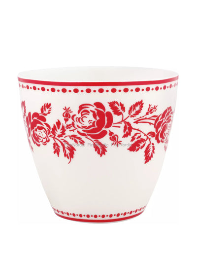 Fine Nordic GreenGate Latte Cup Fleur Red at Collagerie
