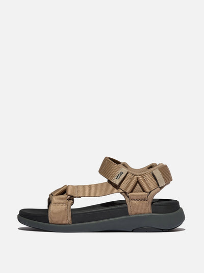 Fitflop F-mode go mens adjustable webbing back-strap sandals at Collagerie