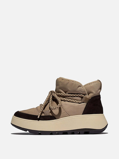 Fitflop F-MODE water-resistant warm mesh laced booties at Collagerie