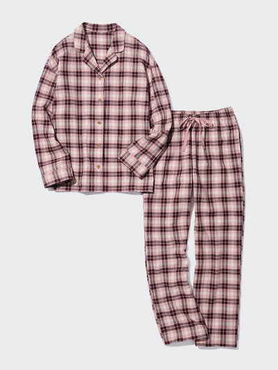Uniqlo Flannel long sleeved pyjamas at Collagerie