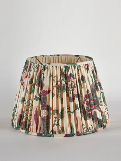 Flora Soames Cornucopia emerald & plum print lampshade at Collagerie