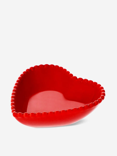 Flying Tiger Red heart scalloped bowl at Collagerie