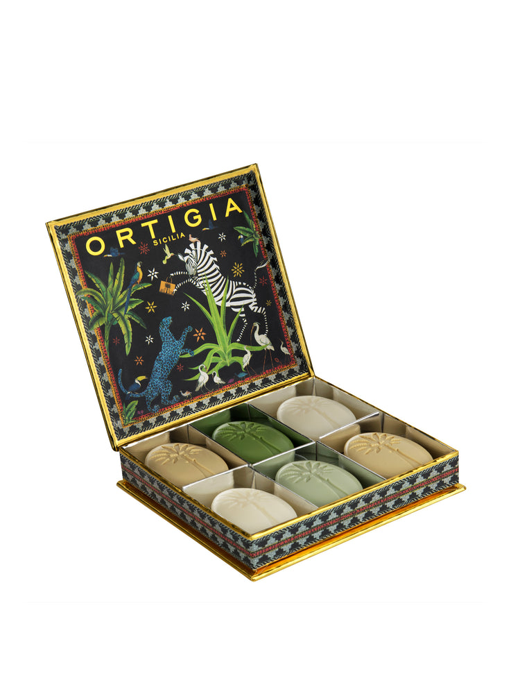 Ortigia sicilia jungle olive oil soaps (set of 6) Interiors Ortigia    - Collagerie