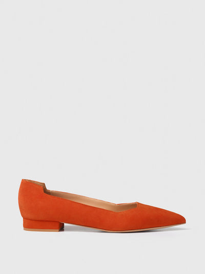 The Fold Augusta suede flats at Collagerie