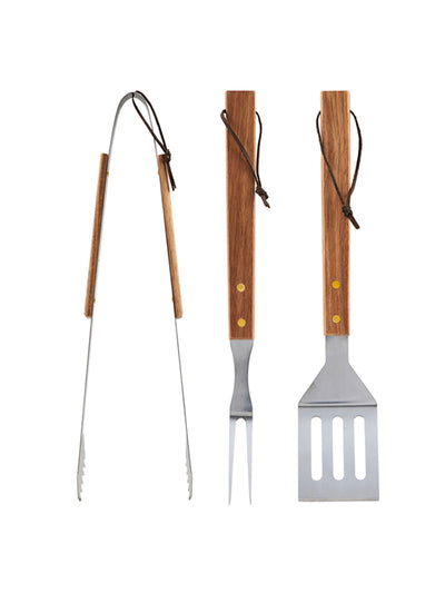 Nicolas Vahe Acacia outdoor grilling utensils (3-piece set) at Collagerie