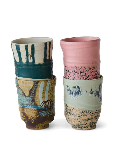 Folk Interiors Coffee mugs (set of 4) at Collagerie
