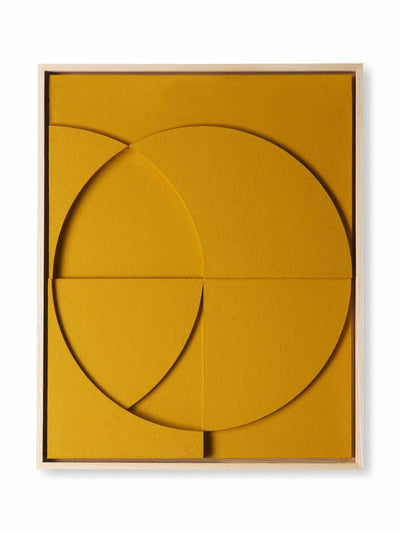 Hk Living Wood-framed felt wall art panel at Collagerie