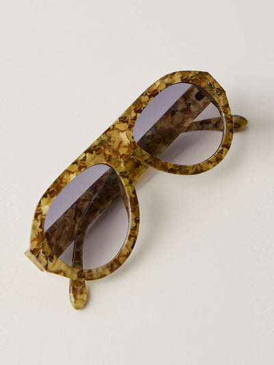 Free People Cruise oversized aviator sunglasses at Collagerie
