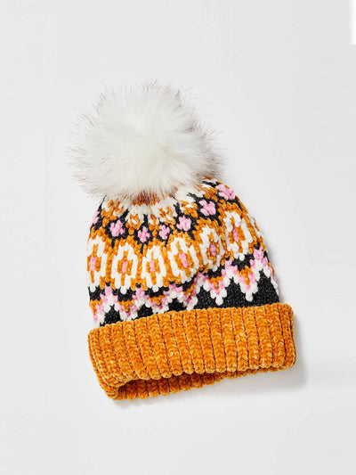 Free People Chalet fairisle pom beanie at Collagerie