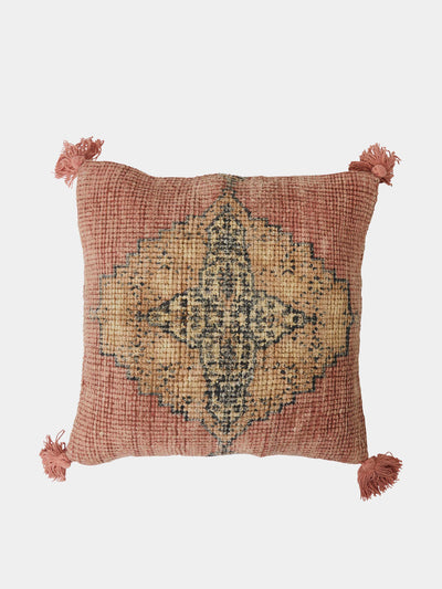 French Connection Kerala tasselled cushion at Collagerie