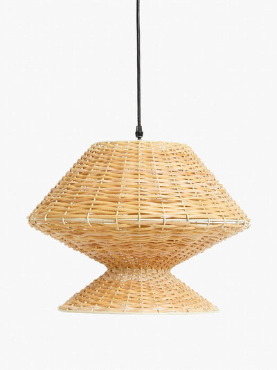 French Connection Rattan pendant ceiling light at Collagerie