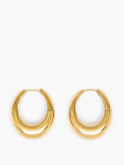 French Connection Sculptural oval hoop earrings at Collagerie
