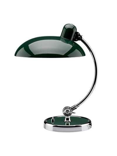 Fritz Hansen Kaiser idell lamp in dark green at Collagerie