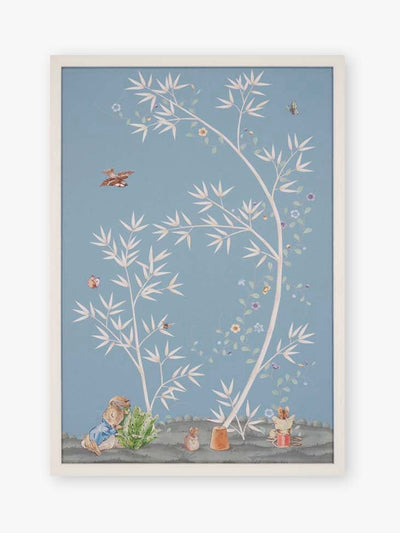 Fromental Peter Rabbit hill top blue artwork at Collagerie