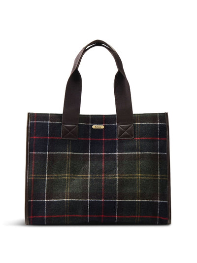 Barbour Turnberry tartan canvas tote bag at Collagerie