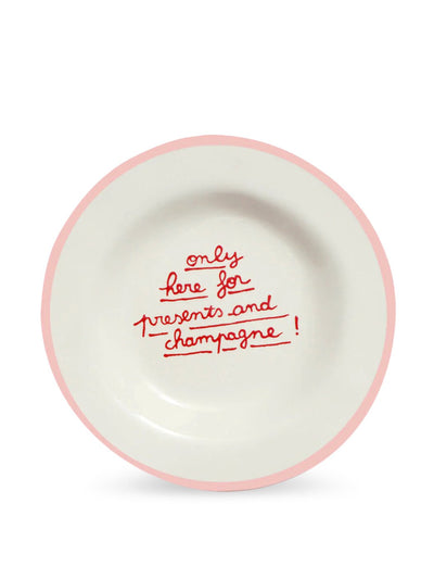 Laetitia Rouget Only here for presents and champagne dessert plate at Collagerie