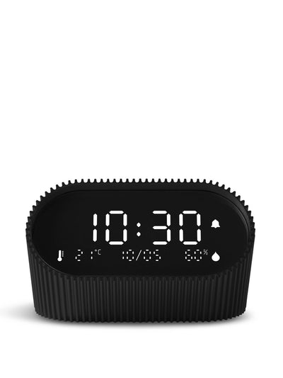 Lexon Ray alarm clock with thermometer and hygrometer at Collagerie