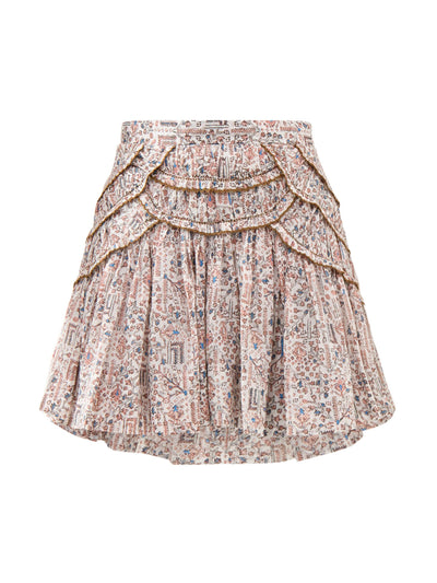 Marant Étoile Ceole-ga printed frilly mini skirt at Collagerie