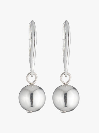 Ralph Lauren Silver tone ball drop earrings at Collagerie
