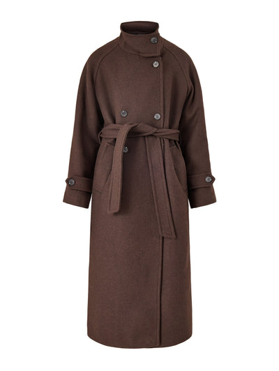 Selected Femme Madeline manteco coat bordeaux at Collagerie