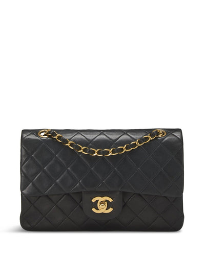 Chanel Vintage Chanel black lambskin bag at Collagerie