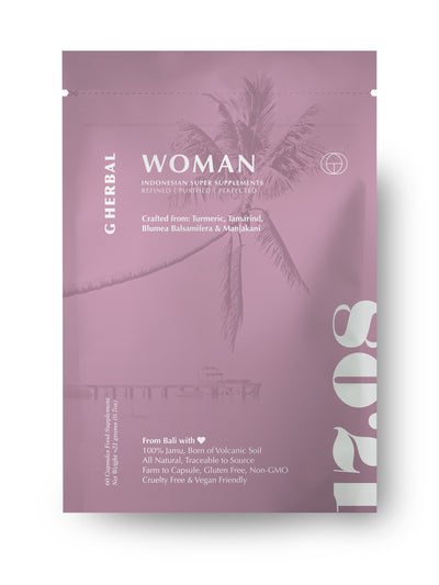 G Herbal Woman supplement capsules at Collagerie