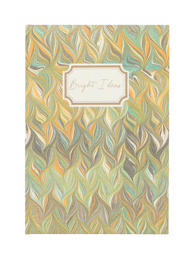 Rebecca Udall Bright ideas notebook, marble green/yellow at Collagerie