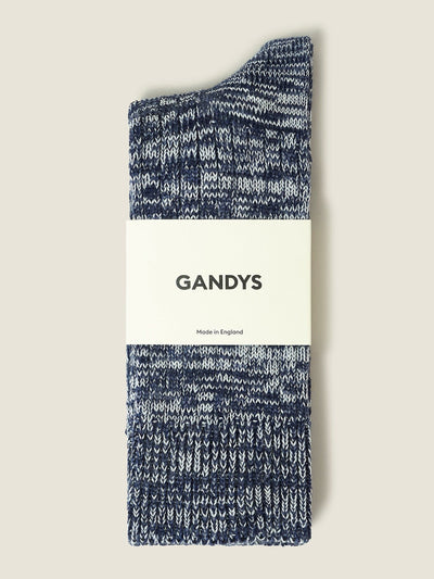 Gandys International Navy Haworth socks at Collagerie