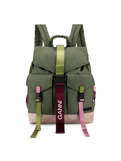 Ganni Recycled polyester greentech backpack at Collagerie