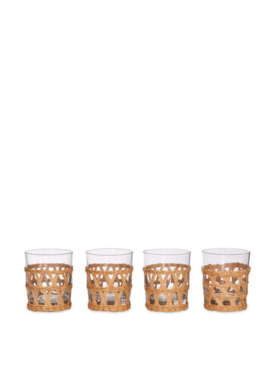 Garden Trading Portmore tumblers in natural (set of 4) at Collagerie
