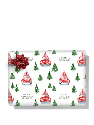 Gift Wrap Winter personalised wrapping paper at Collagerie