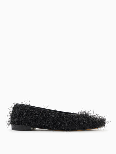 Giorgio Armani x 10 Corso Como Faux-fur fabric ballerinas at Collagerie
