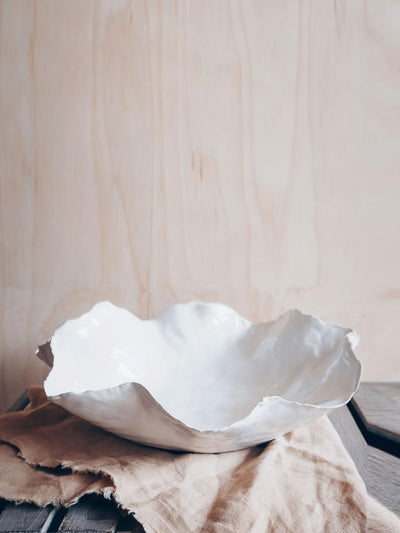 Graham and Green Large wave decorative bowl at Collagerie