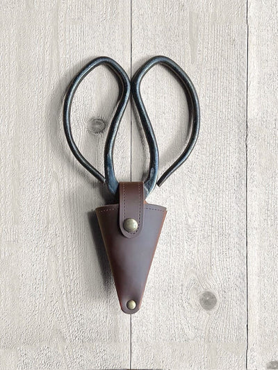Grant & Budds Gardeners Scissors with Recycled Leather Case at Collagerie