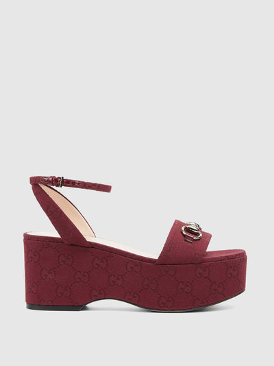Gucci Women's Horsebit flatform sandals at Collagerie