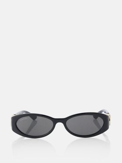 Gucci Interlocking G oval sunglasses at Collagerie