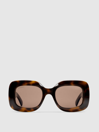 Gucci Rectangular frame sunglasses at Collagerie