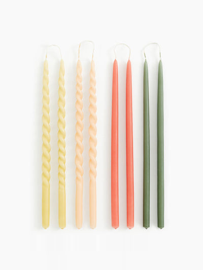H&M Home Thin tapered candles (set of 8) at Collagerie