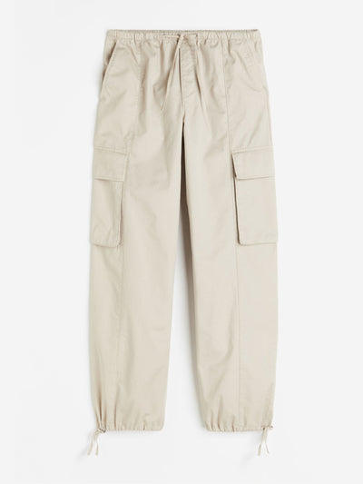 H&M Light beige cargo trousers at Collagerie