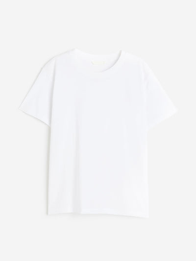 H&M White cotton t-shirt at Collagerie