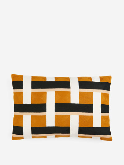 H&M Home Embroidered cushion cover at Collagerie