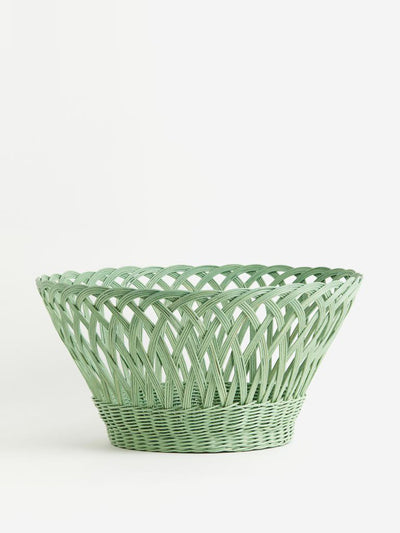 H&M Home Large rattan storage basket at Collagerie