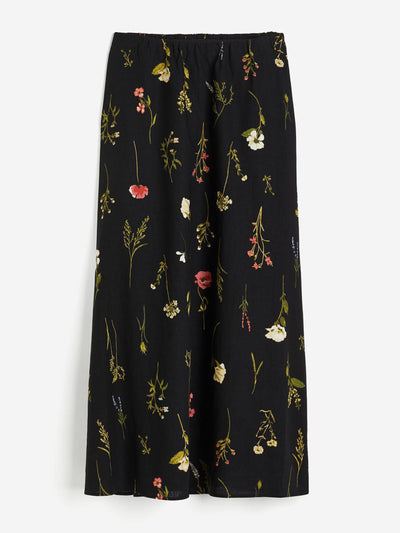 H&M Linen-blend maxi skirt at Collagerie