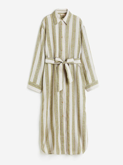 H&M Linen shirt dress at Collagerie