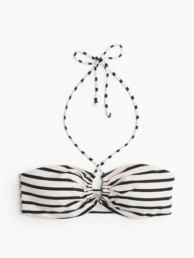 H&M Padded halterneck bikini top at Collagerie