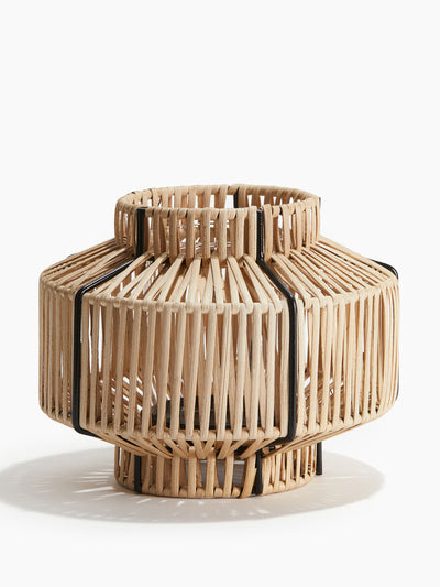 H&M Home Rattan candle lantern at Collagerie