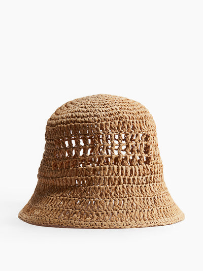 H&M Straw bucket hat at Collagerie